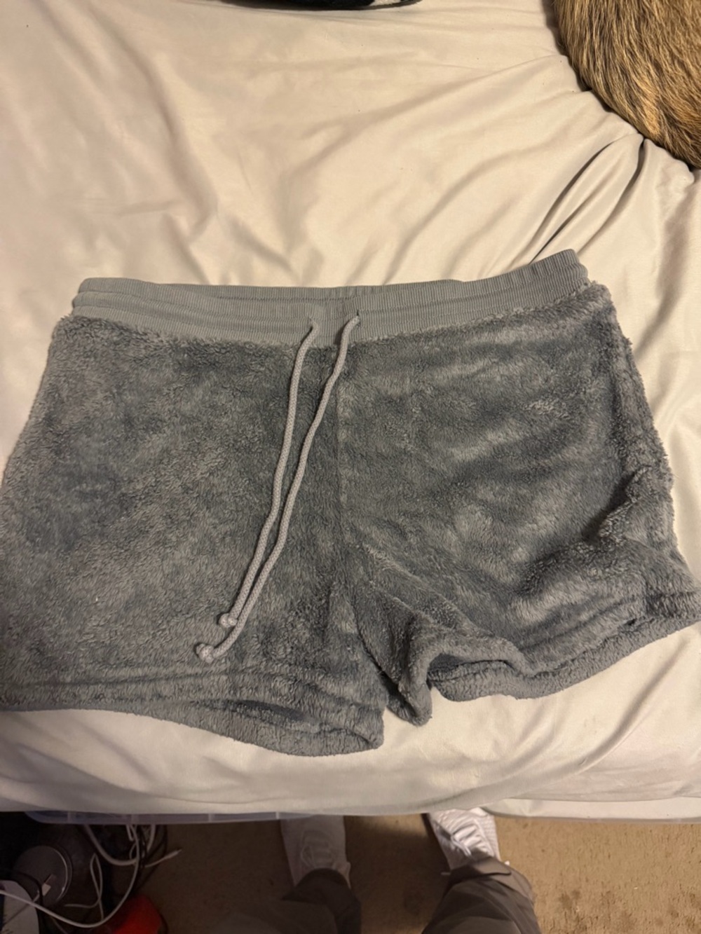 Old Navy Grey Plush Lounge Shorts